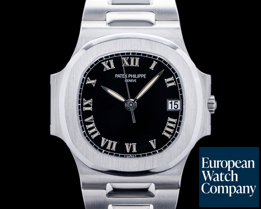Image of Patek Philippe 3800/1A-001 Nautilus Black Roman Numeral Dial Stainless Steel