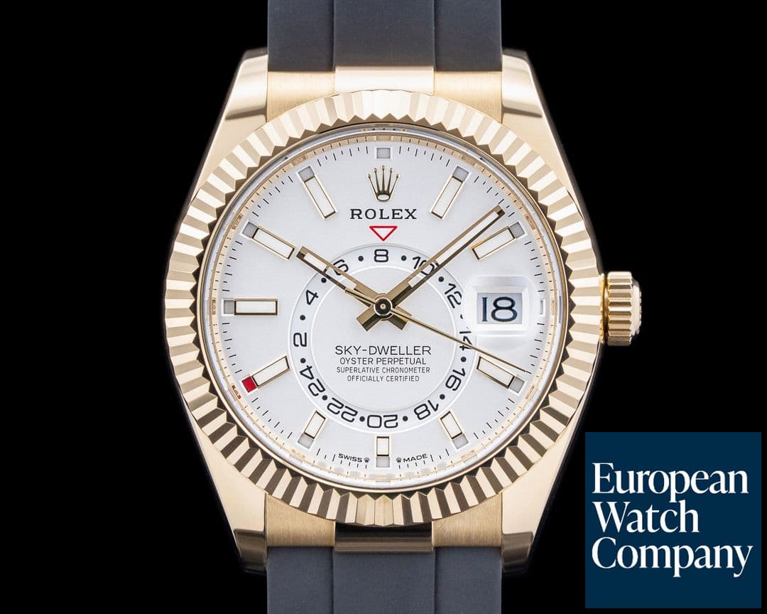 Image of Rolex 336238 Sky-Dweller 18K Yellow Gold White Dial 2024