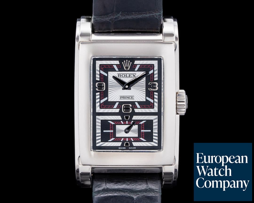 Image of Rolex 5443 Cellini Prince 18K White Gold Silver Dial