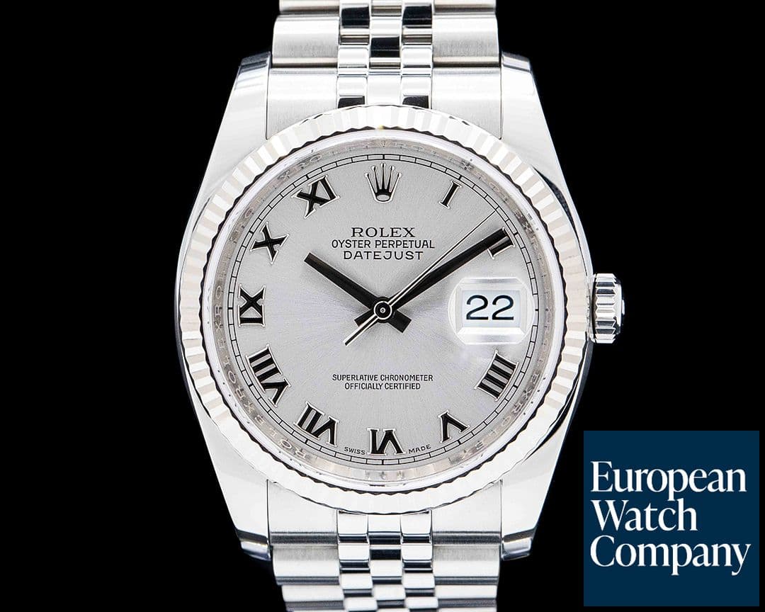Image of Rolex 116234 Datejust 36 SS Jubilee Silver Dial