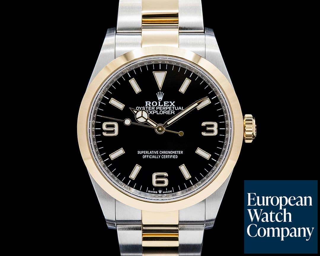 Image of Rolex 124273 Explorer 36 SS / 18K YG Black Dial