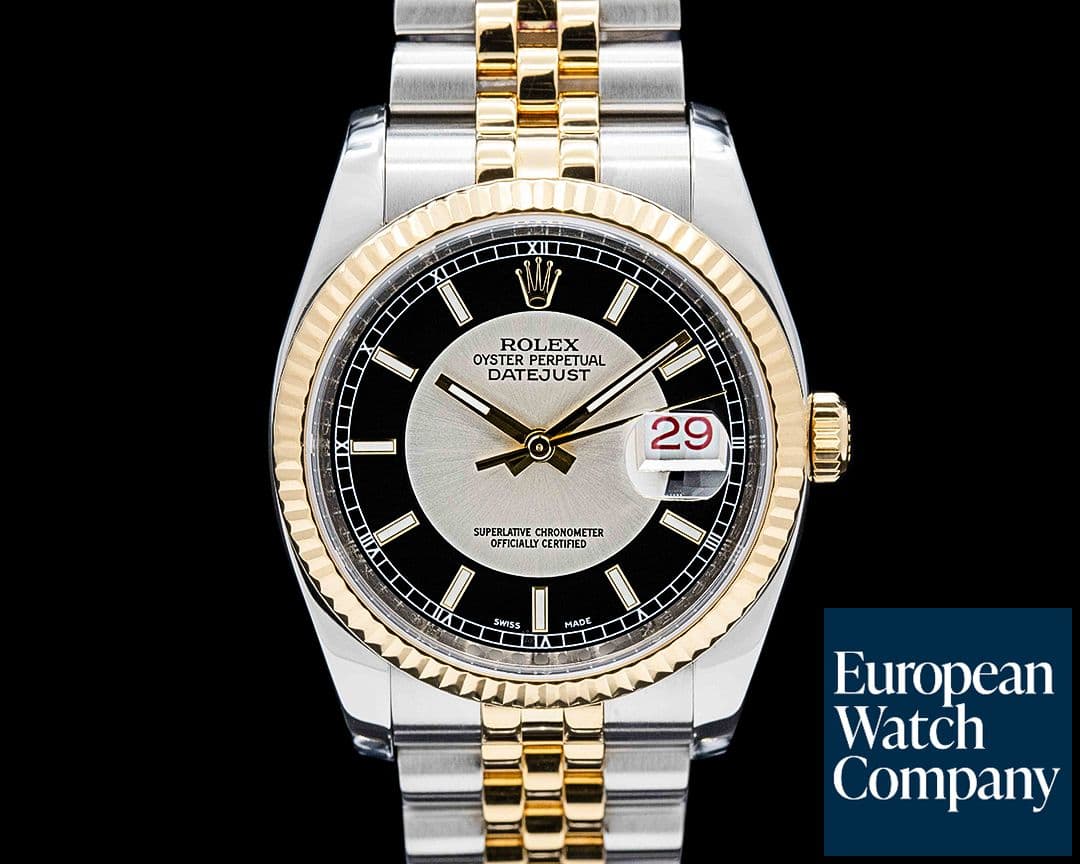 Image of Rolex 116233 Datejust  SS / 18K YG Black Tuxedo Dial