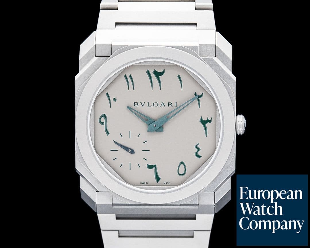 Image of Bulgari 103023 Octo Finissimo Titanium Gray Arabic Dial
