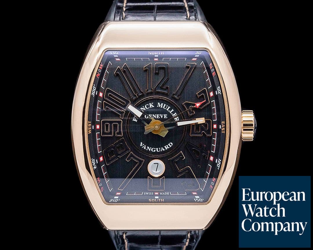 Image of Franck Muller Vanguard 18K Rose Gold Black Dial