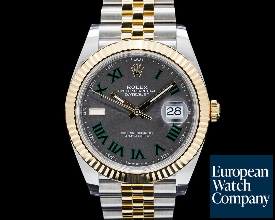 Image of Rolex 126333 Datejust 41MM Jubilee 18K YG / SS Gray Roman Dial 2025 UNWORN