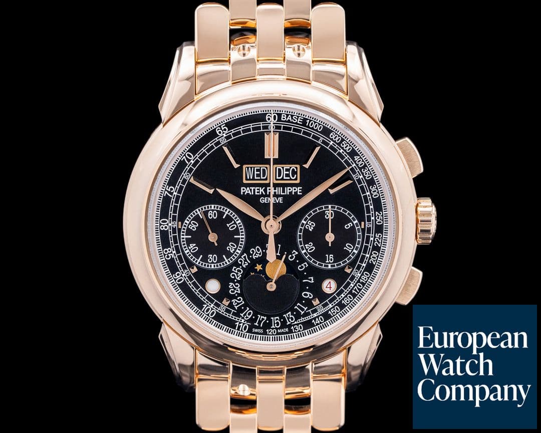 Image of Patek Philippe 5270/1R Perpetual Calendar Chronograph 18K Rose Gold Black Dial 2024