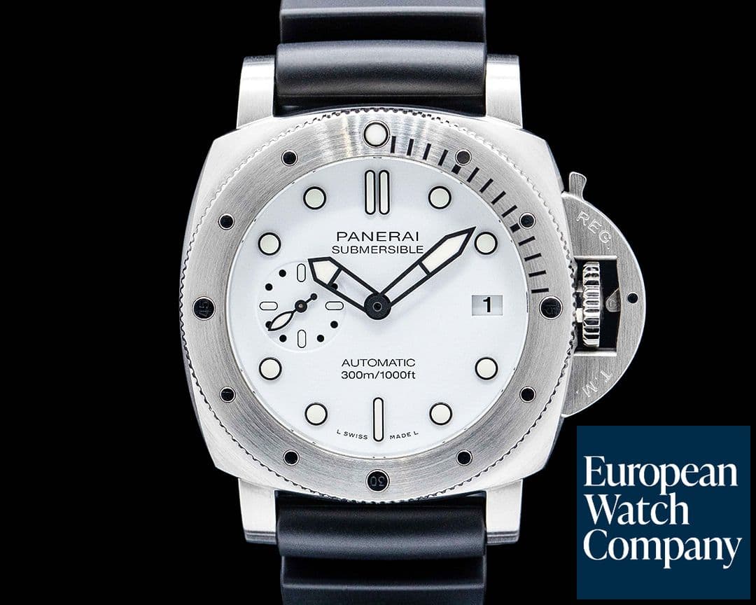 Image of Panerai PAM01223 Submersible Bianco SS White Dial