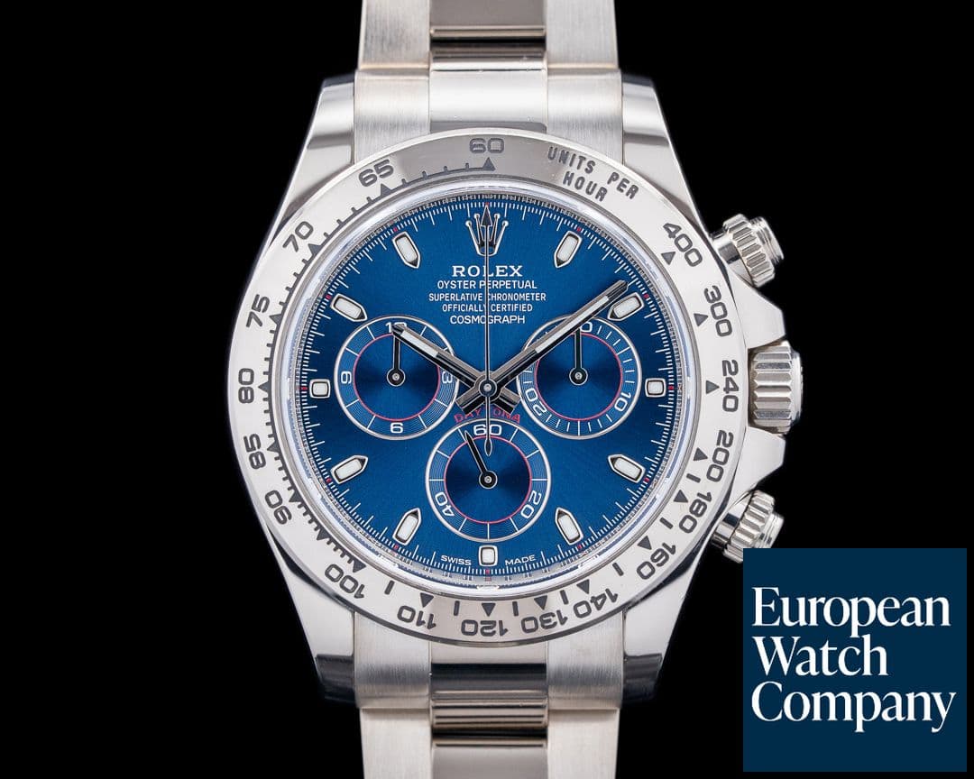Image of Rolex 116509 Daytona 18K White Gold Blue Dial