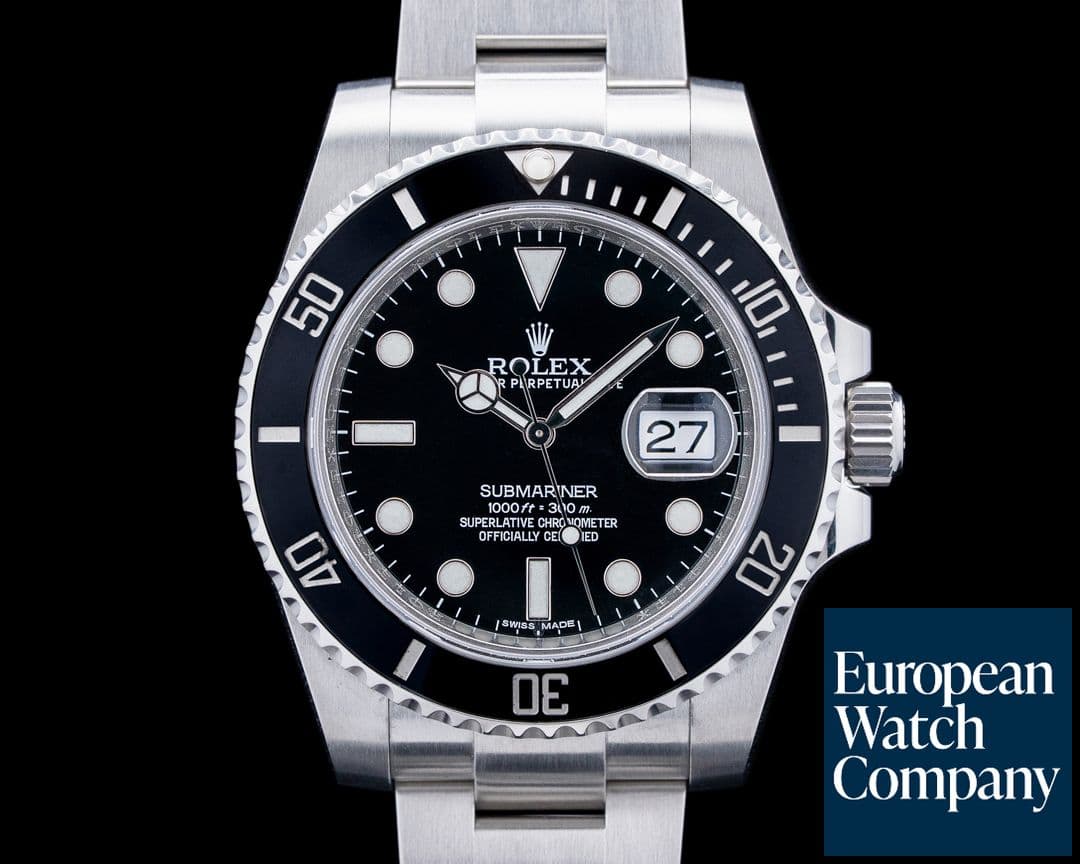 Image of Rolex 116610 Submariner Date Black Ceramic Bezel SS Black Dial