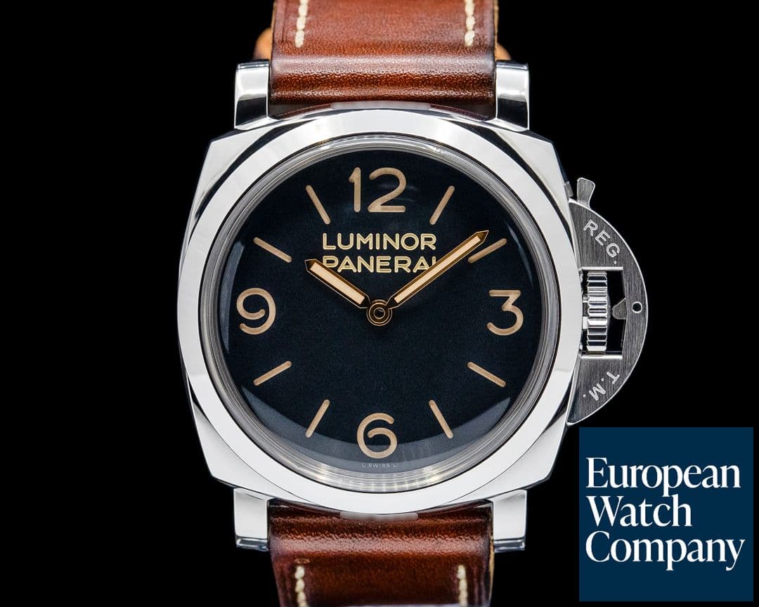 Image of Panerai PAM00372 Luminor 1950 Manual Wind SS Black Dial