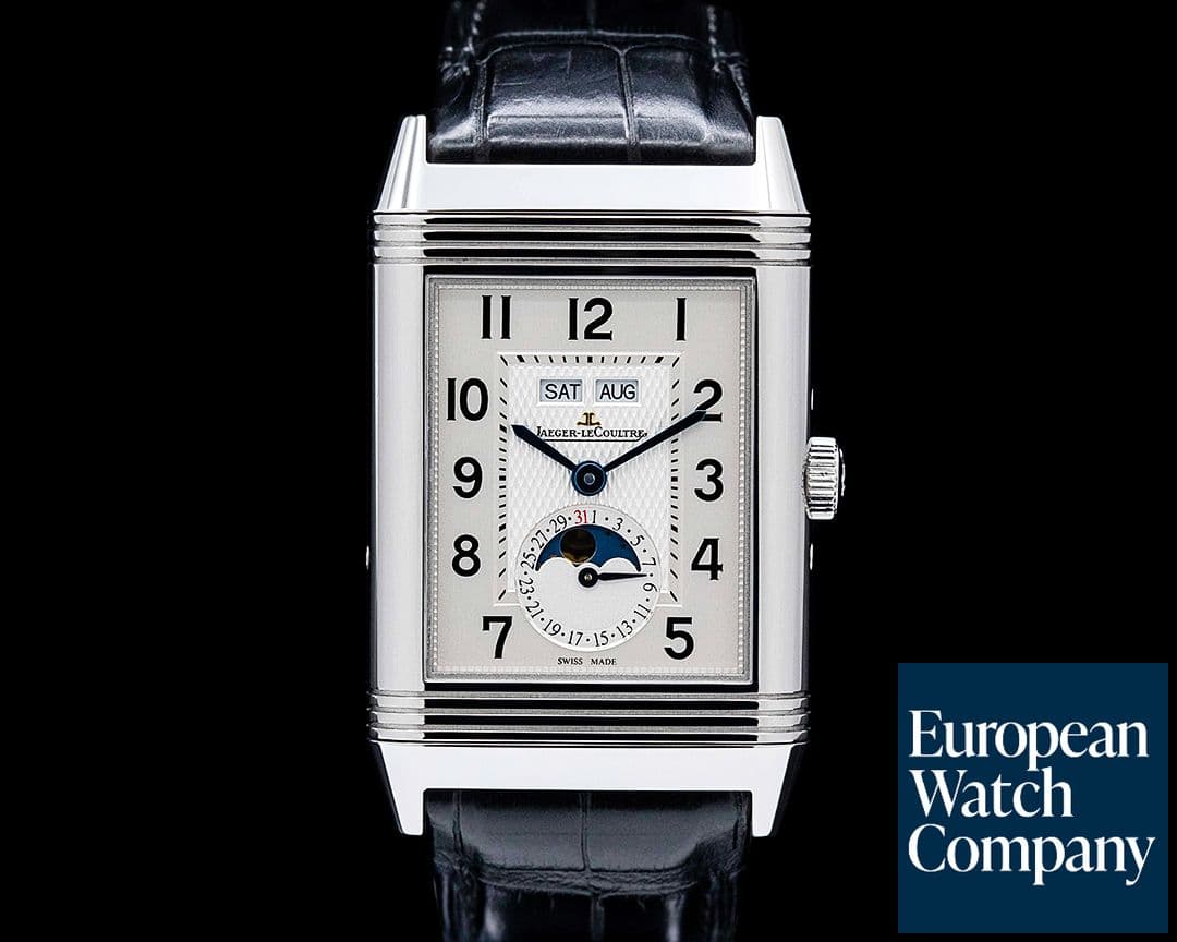 Image of Jaeger LeCoultre Q3758420 Grande Reverso Calendar SS Silver Dial