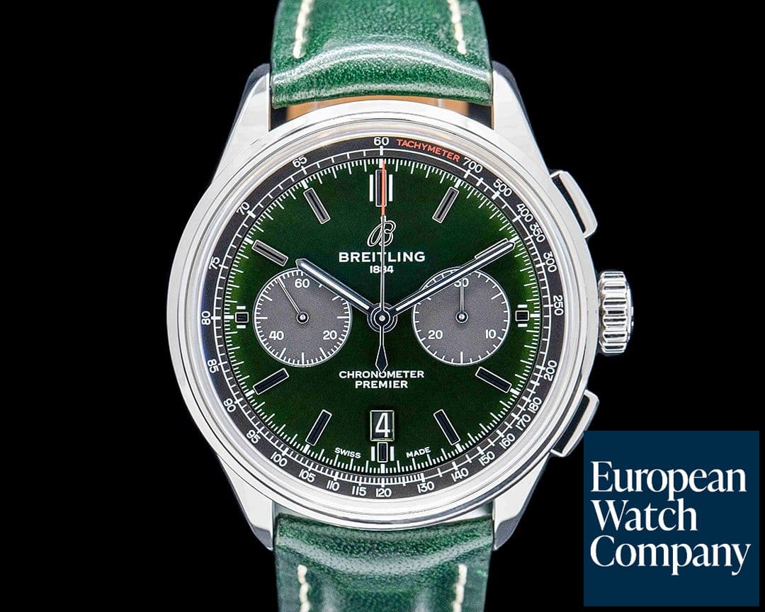Image of Breitling AB011 Premier B01 Chronograph 42MM Bentley SS Green Dial