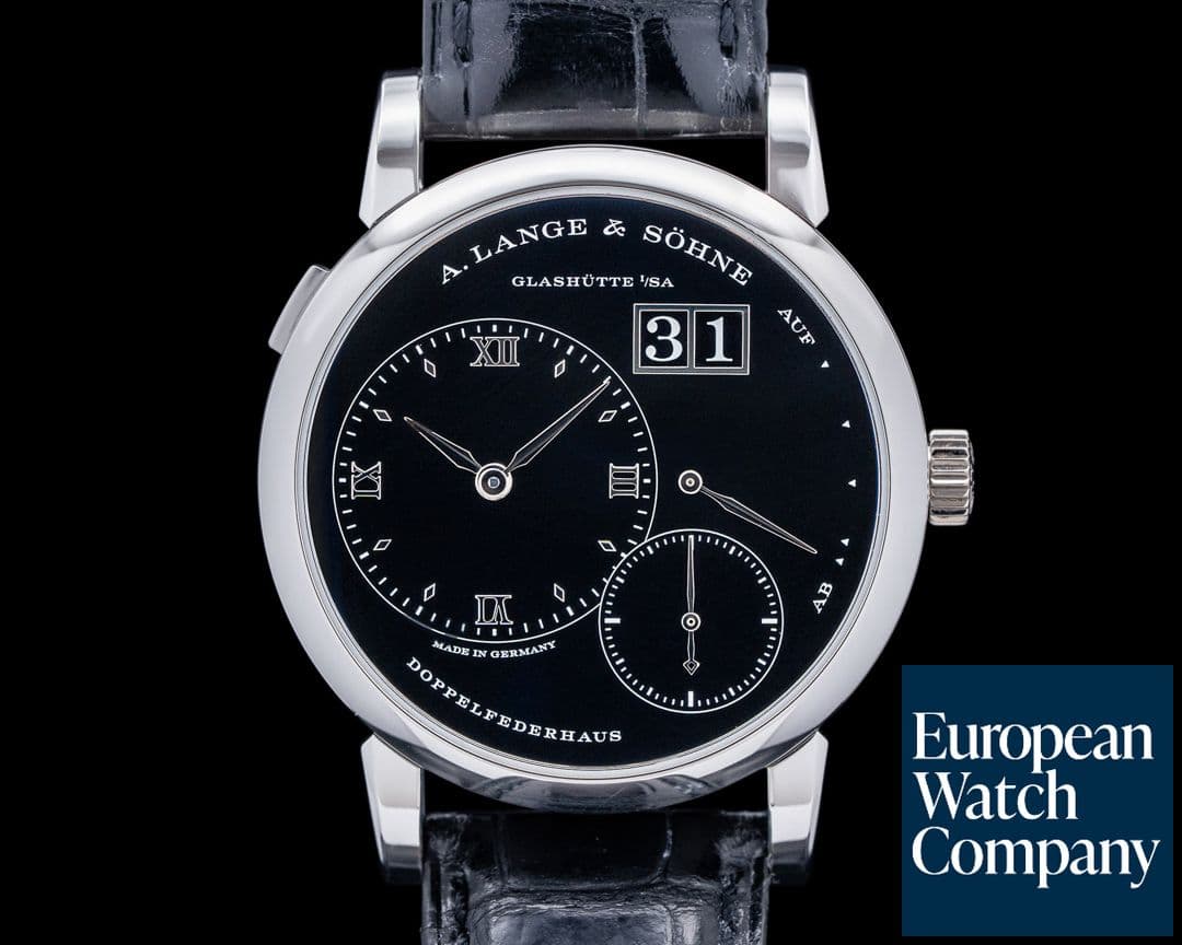 Image of A. Lange and Sohne 191.062 Lange 1 "30th Anniversary" Platinum Black Onyx Dial LIMITED