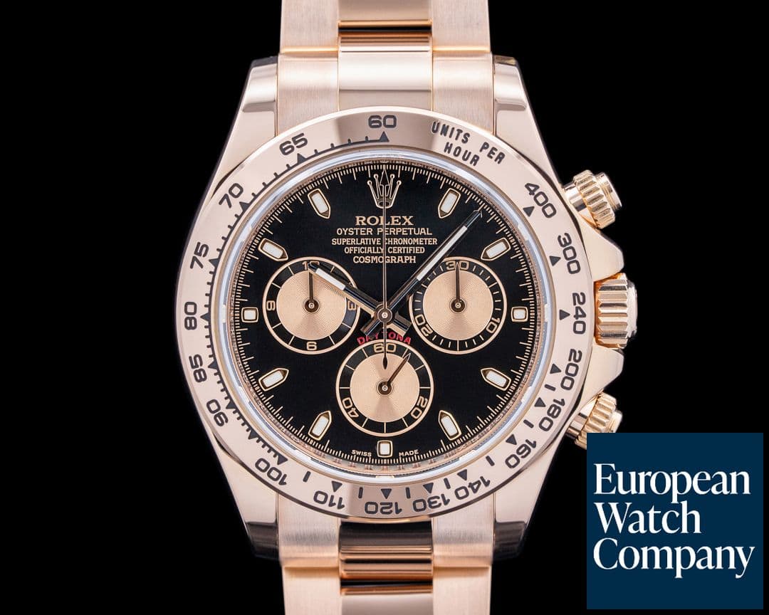 Image of Rolex 116505 Daytona 18K Rose Gold Black Dial