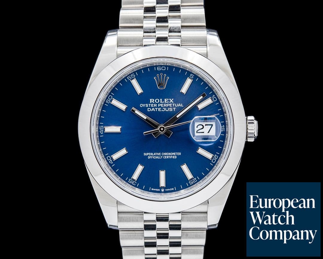 Image of Rolex 126300 Datejust 41MM Jubilee SS Blue Dial 2025