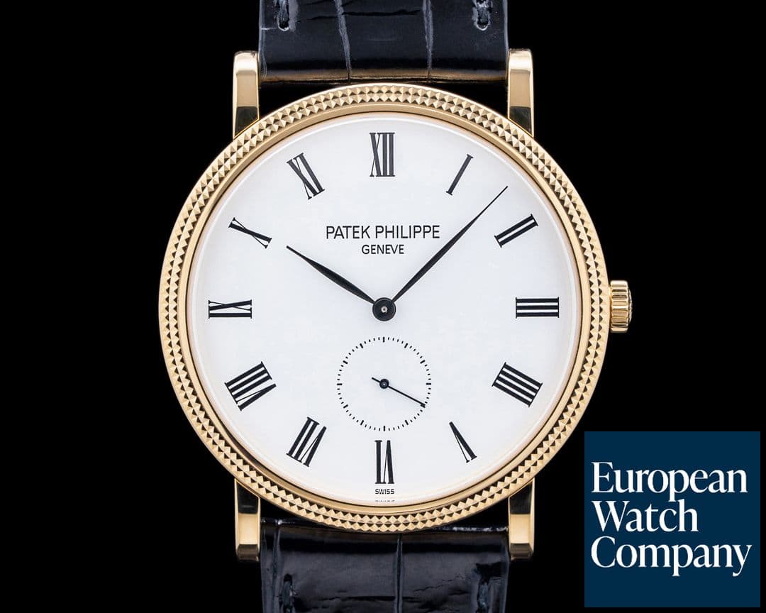 Image of Patek Philippe 5119J-001 Calatrava Manual Wind 18K Yellow Gold White Dial