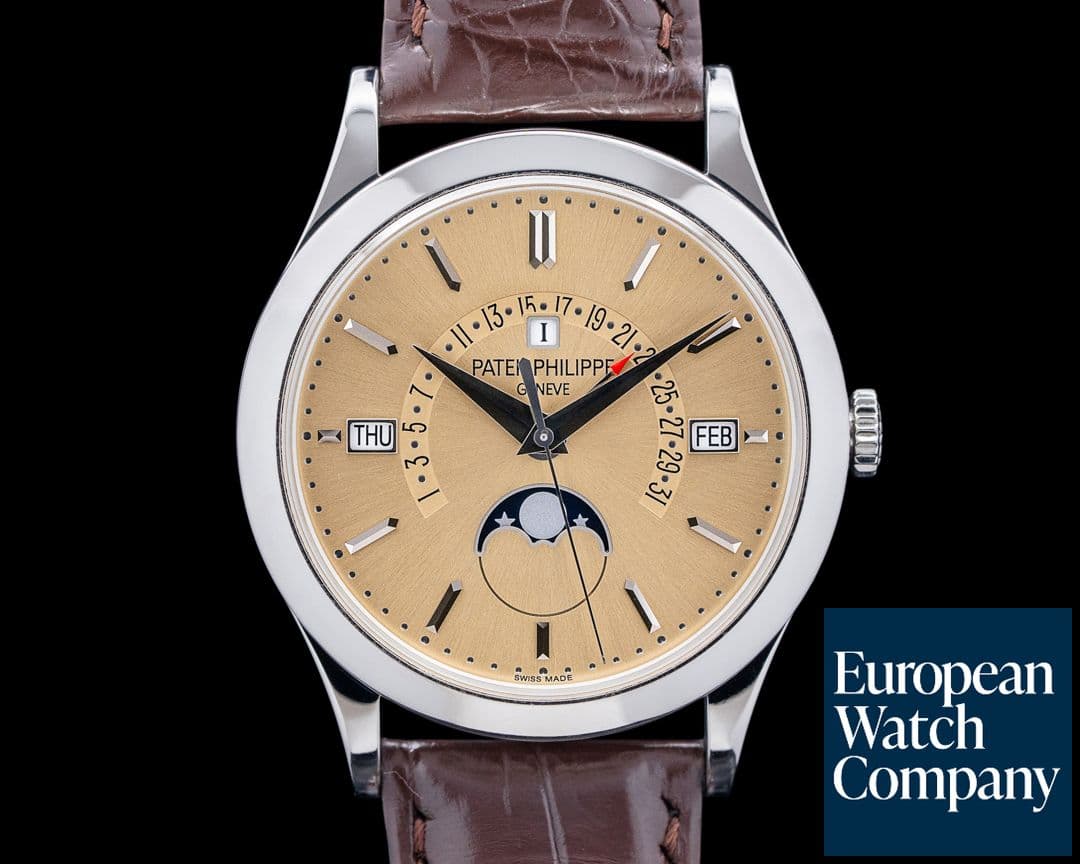 Image of Patek Philippe 5496P Grand Complications Perpetual Calendar Platinum Bronze Dial RARE