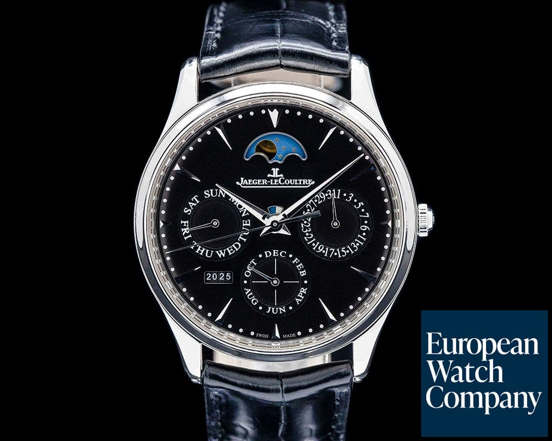 Image of Jaeger LeCoultre Q1308470 Master Ultra Thin Perpetual SS Black Dial