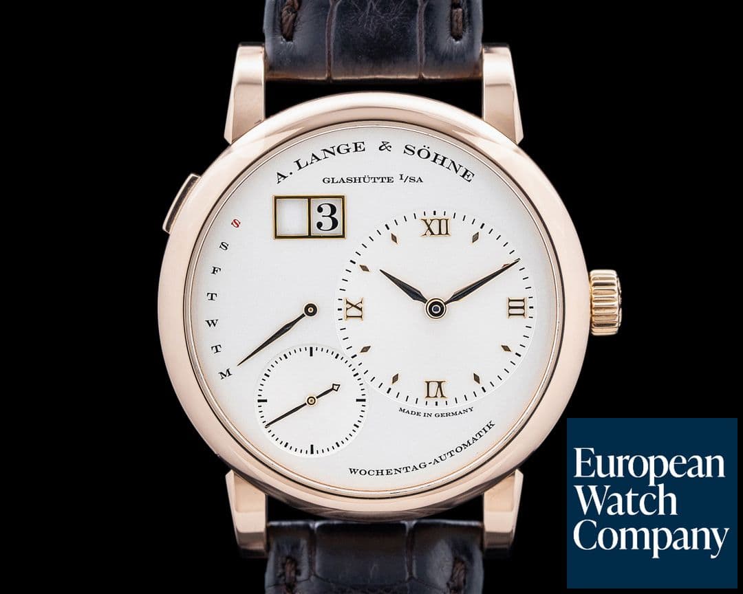 Image of A. Lange and Sohne 320.032 Lange 1 Daymatic 18K Rose Gold Silver Dial