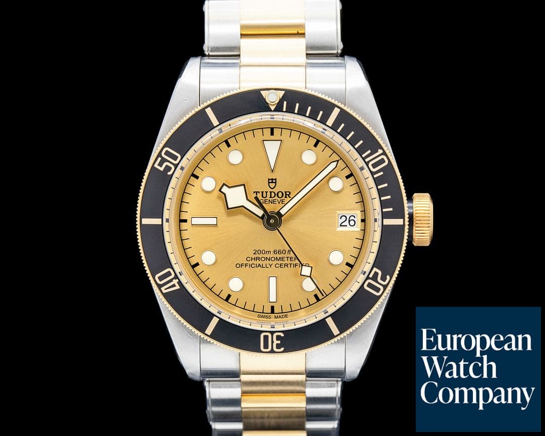 Image of Tudor 79733N Black Bay SS / YG Gold Dial