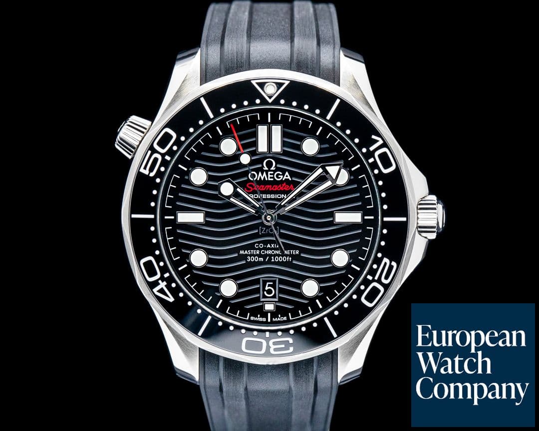 Image of Omega Seamaster Diver 300M Black Ceramic SS Black Dial