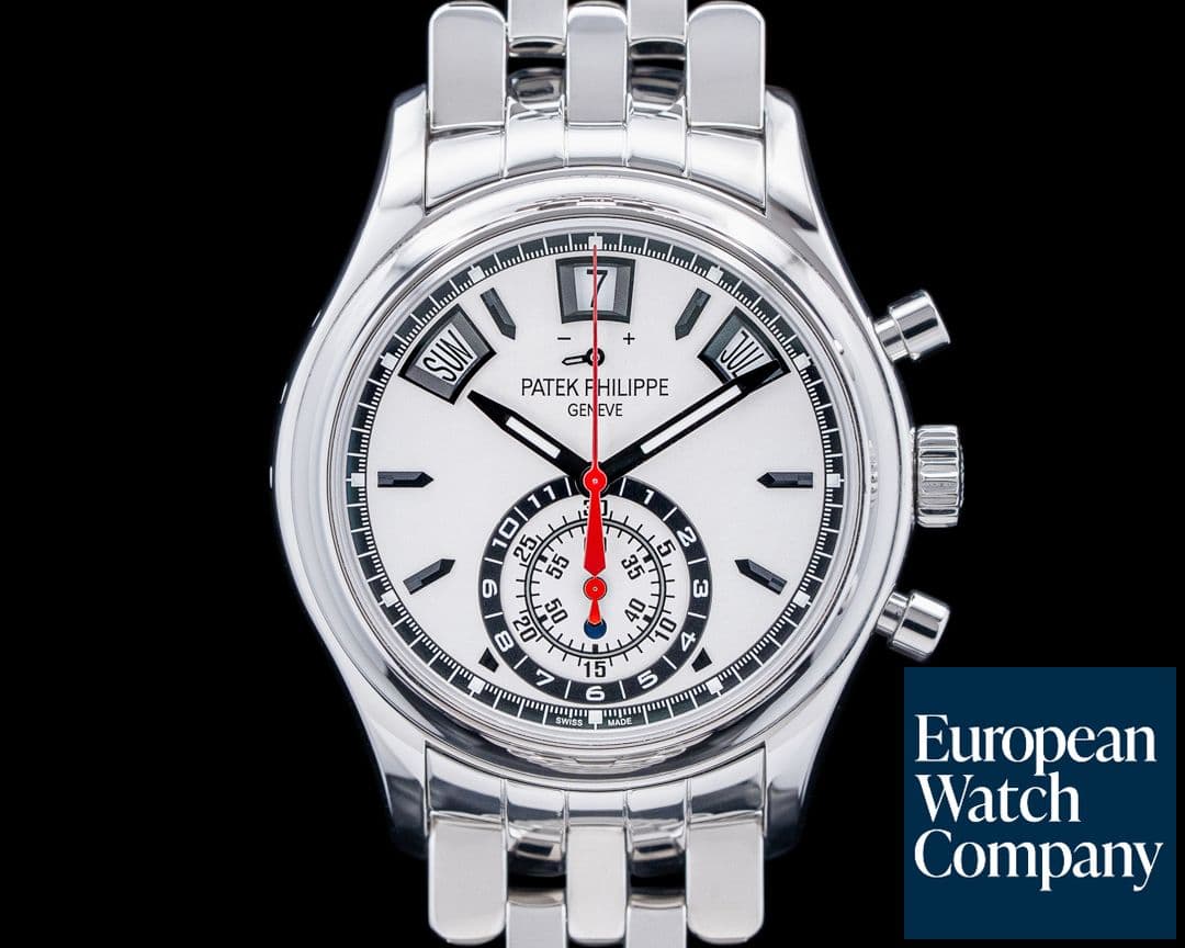 Image of Patek Philippe 5960/1A Annual Calendar Chronograph SS Silver Dial