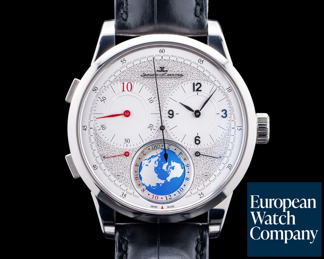 Image of Jaeger LeCoultre Q6063540 Duometre Unique Travel Time 18K White Gold Silver Dial LE