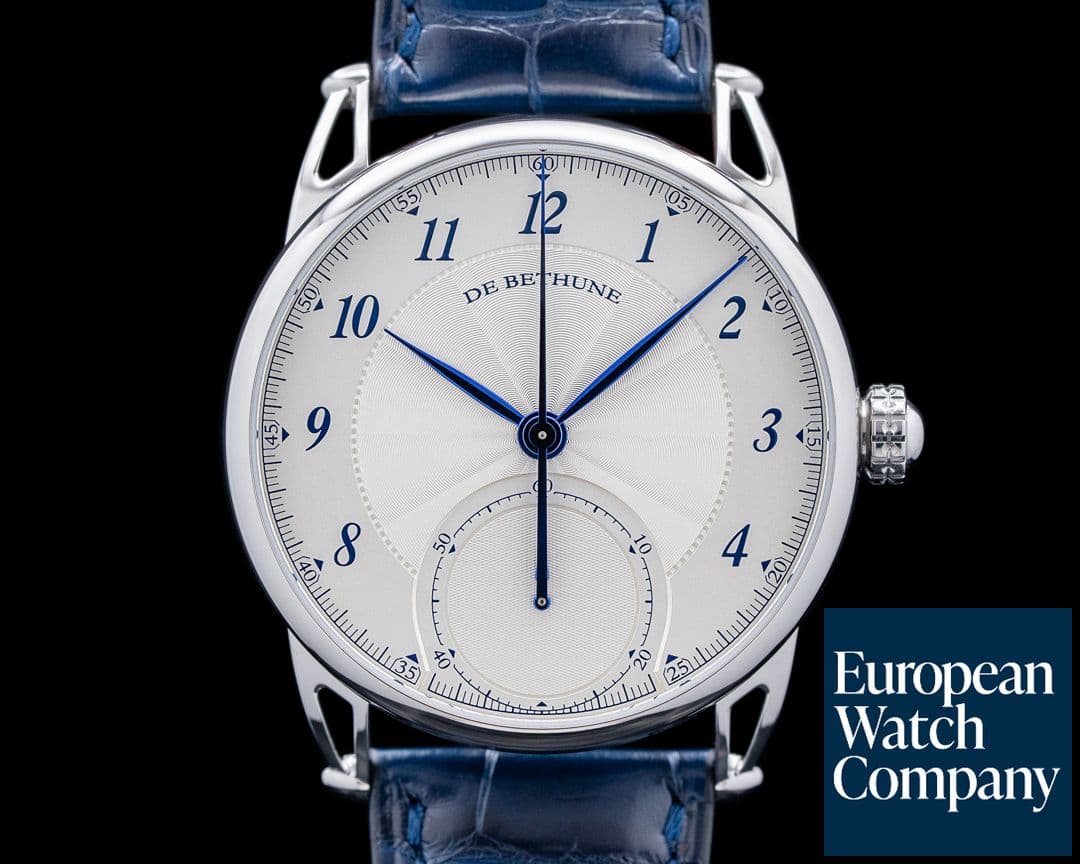 Image of De Bethune DB25VXS Monopusher Chronograph Titanium Silver Guilloche Dial