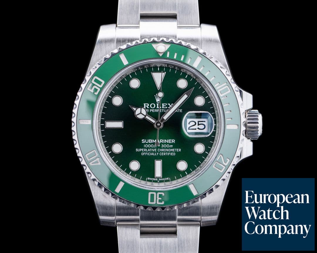 Image of Rolex 116610LV Submariner Date "Hulk" SS Green Dial