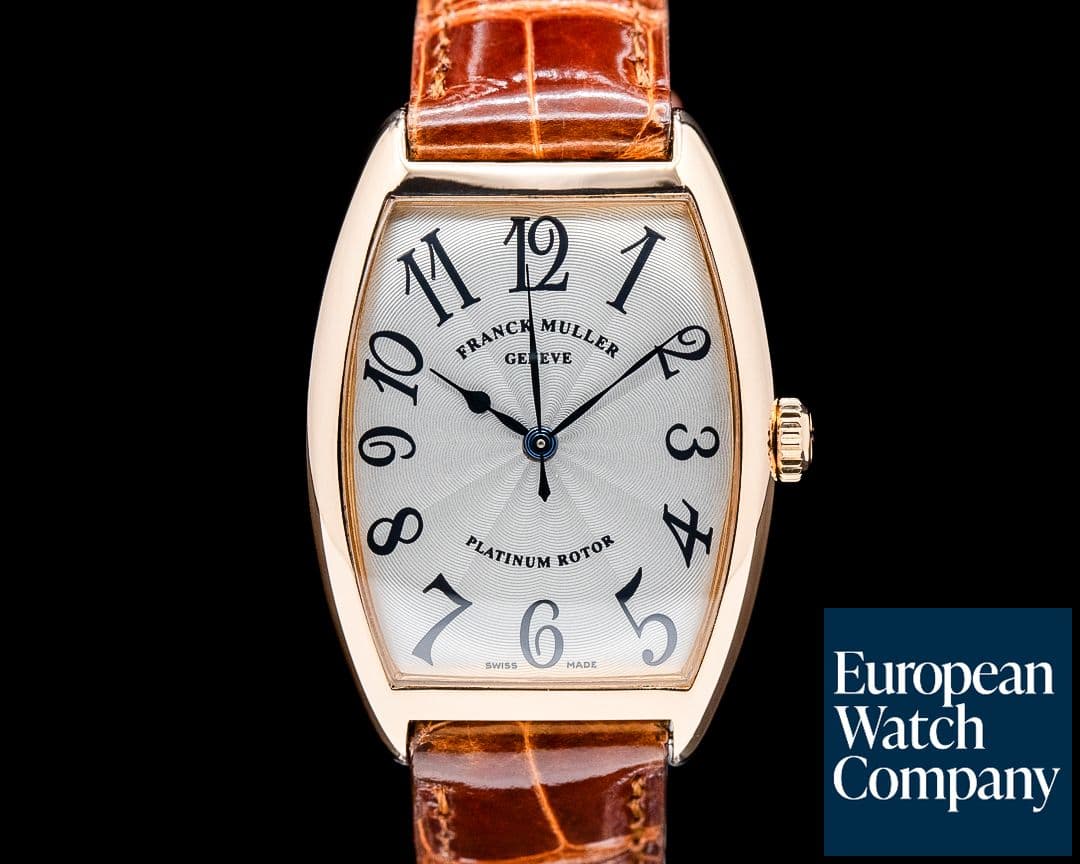 Image of Franck Muller 2852SC Cintree Curvex 18K RG Silver Dial