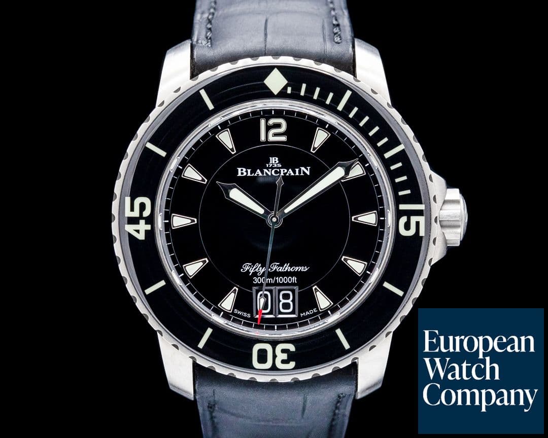 Image of Blancpain 5050 Fifty Fathoms Titanium Black Dial