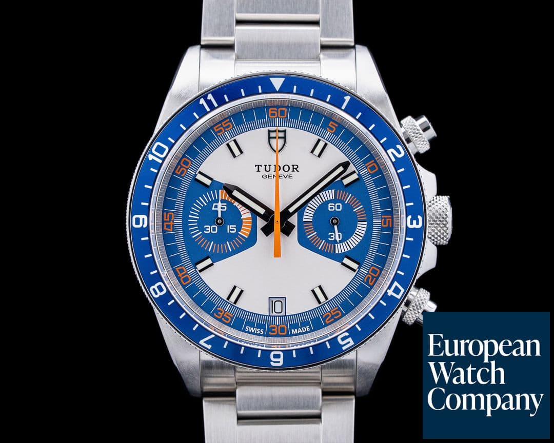 Image of Tudor 70330B Heritage Chrono Blue SS Cream Dial