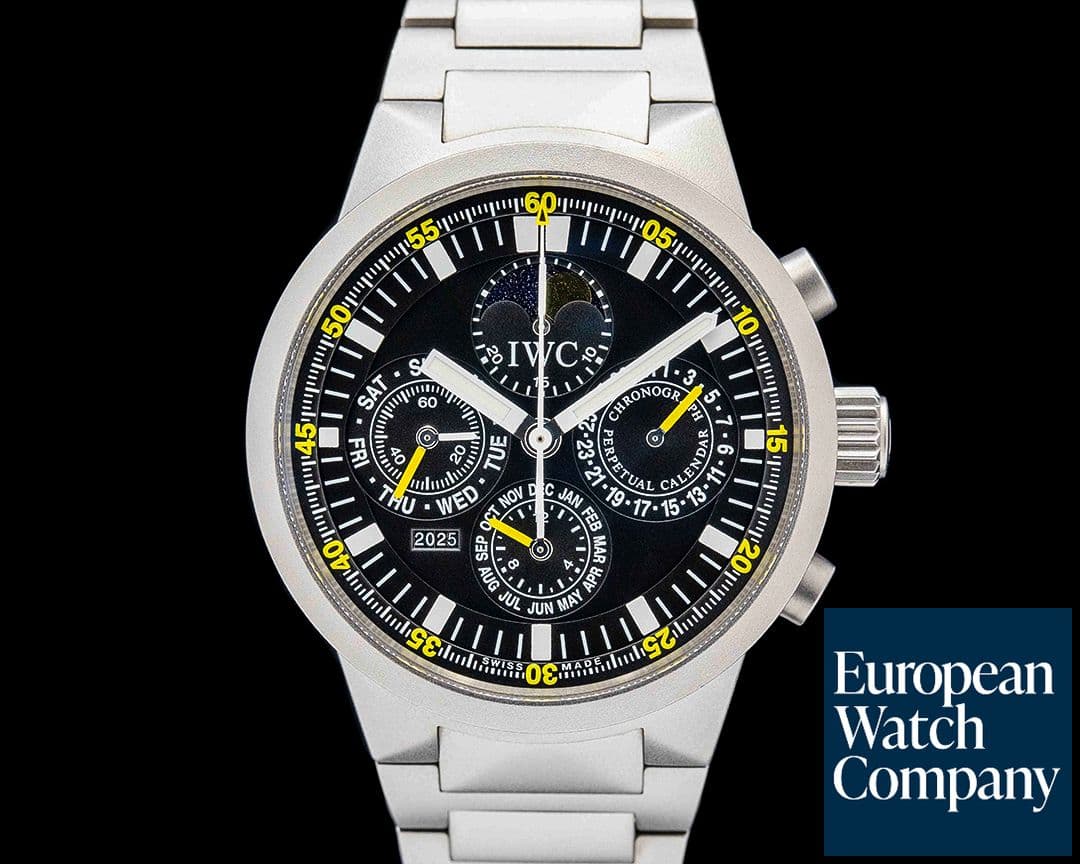 Image of IWC IW3756-03 GST Perpetual Calendar Titanium Black Dial