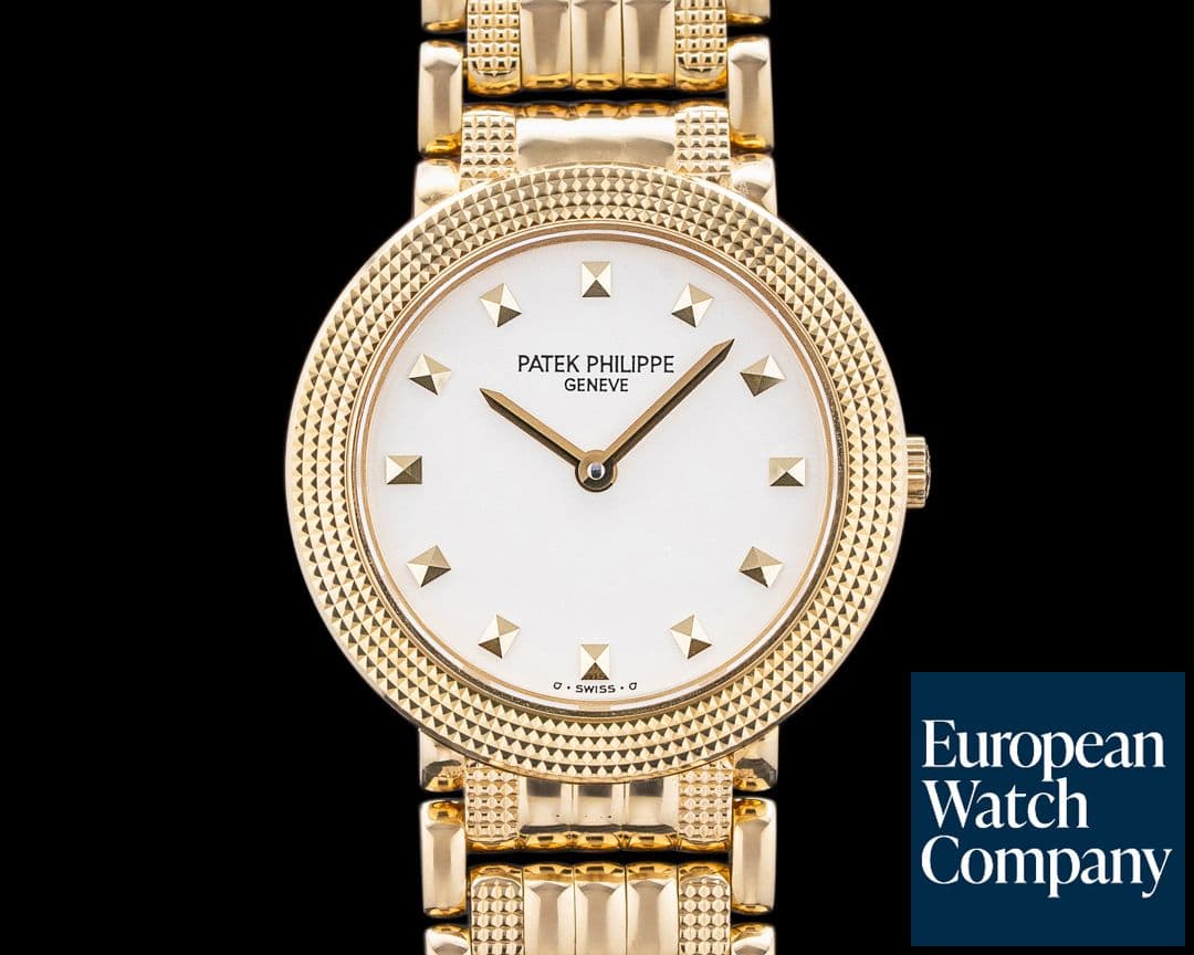 Image of Patek Philippe 4919/008 Ladies Calatrava 18K Yellow Gold Silver Dial