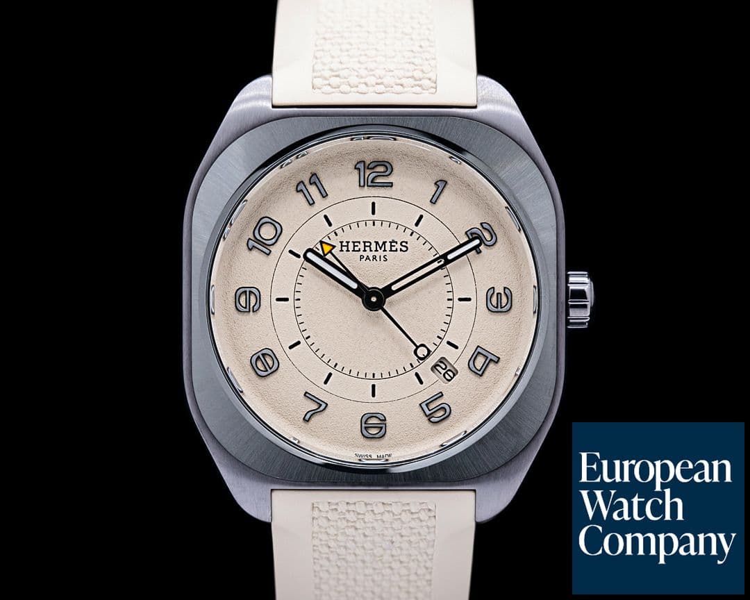 Image of Hermes H08 Titanium / Ceramic Brown Dial Boutique LIMITED