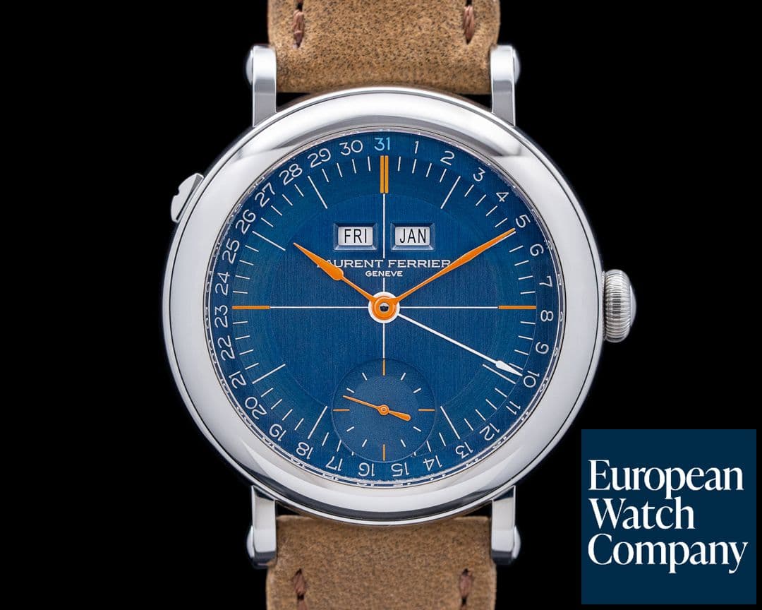 Image of Laurent Ferrier Serie Atelier Annual Calendar SS Blue Two-Zone Dial LIMITED