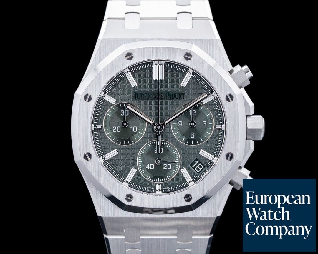 Image of Audemars Piguet 26240ST Royal Oak Chronograph SS Green Dial