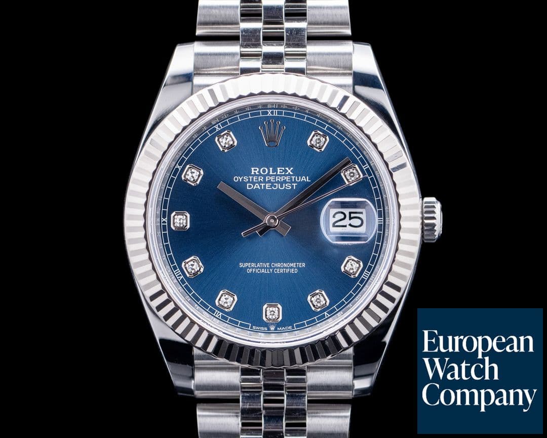 Image of Rolex 126334 Datejust Jubilee SS Blue Diamond Dial