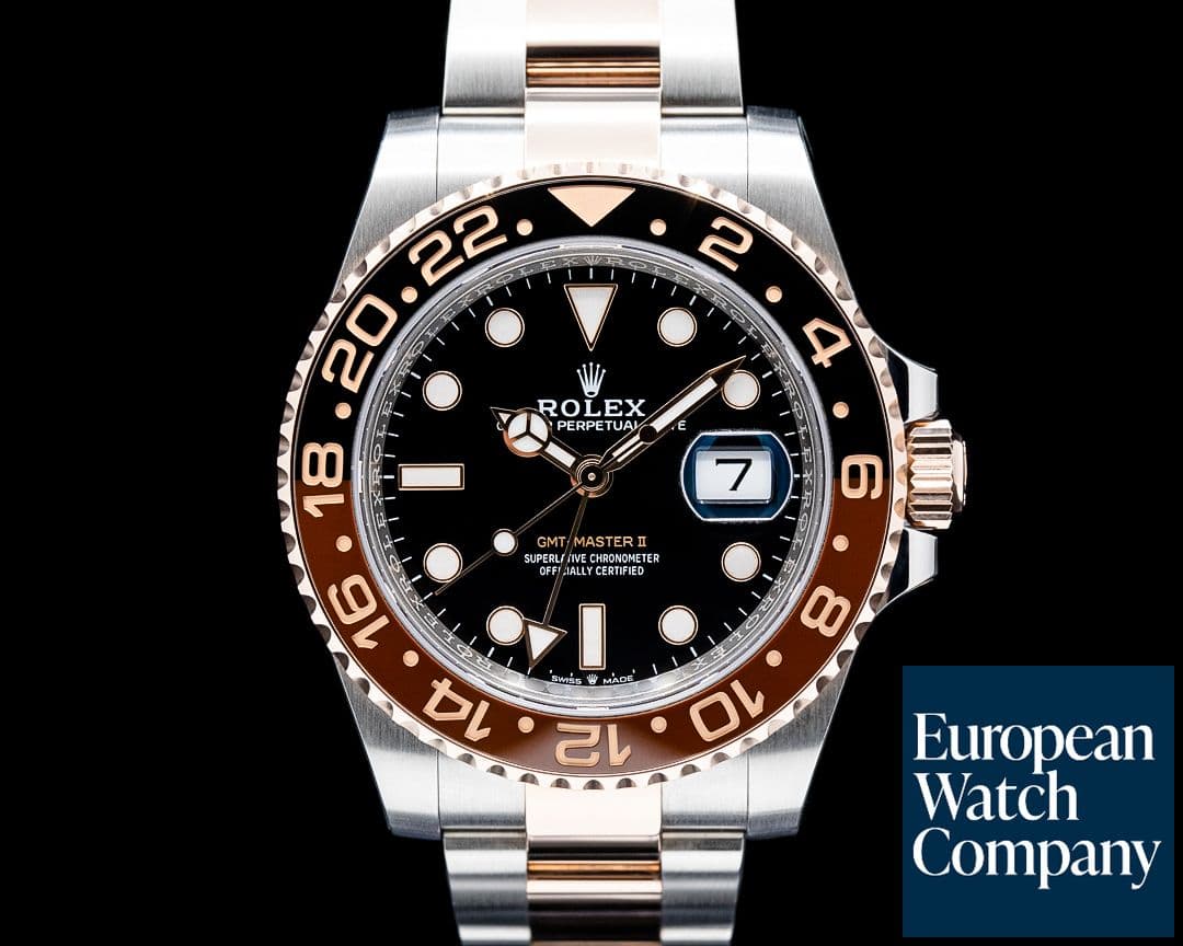 Image of Rolex 126711CHNR GMT-Master II Root Beer SS / 18K RG Black Dial 2025 UNWORN
