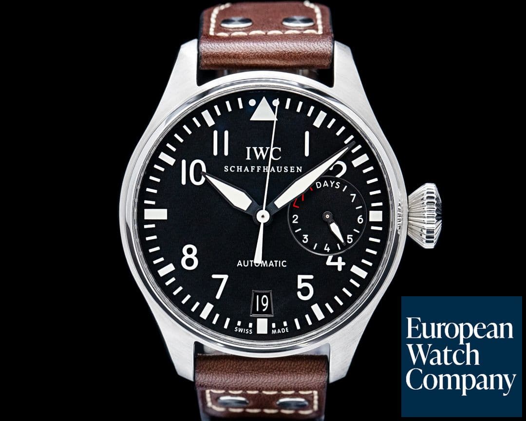 Image of IWC IW500912 Big Pilot SS Black Dial