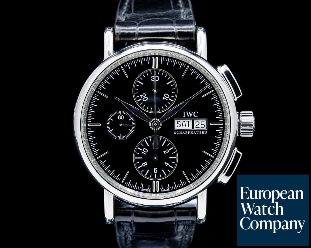 Image of IWC IW378303 Portofino Chronograph SS Black Dial