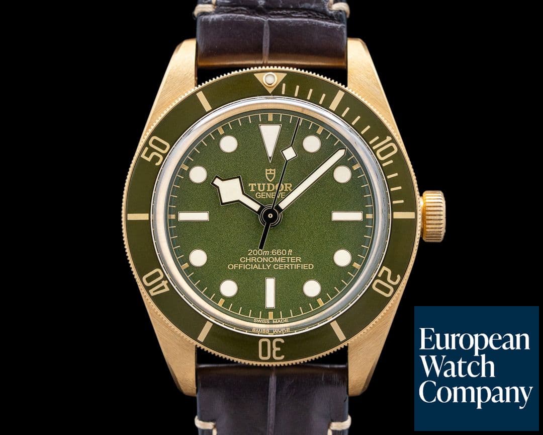 Image of Tudor 79018V Black Bay Fifty-Eight 18K Yellow Gold Green Dial
