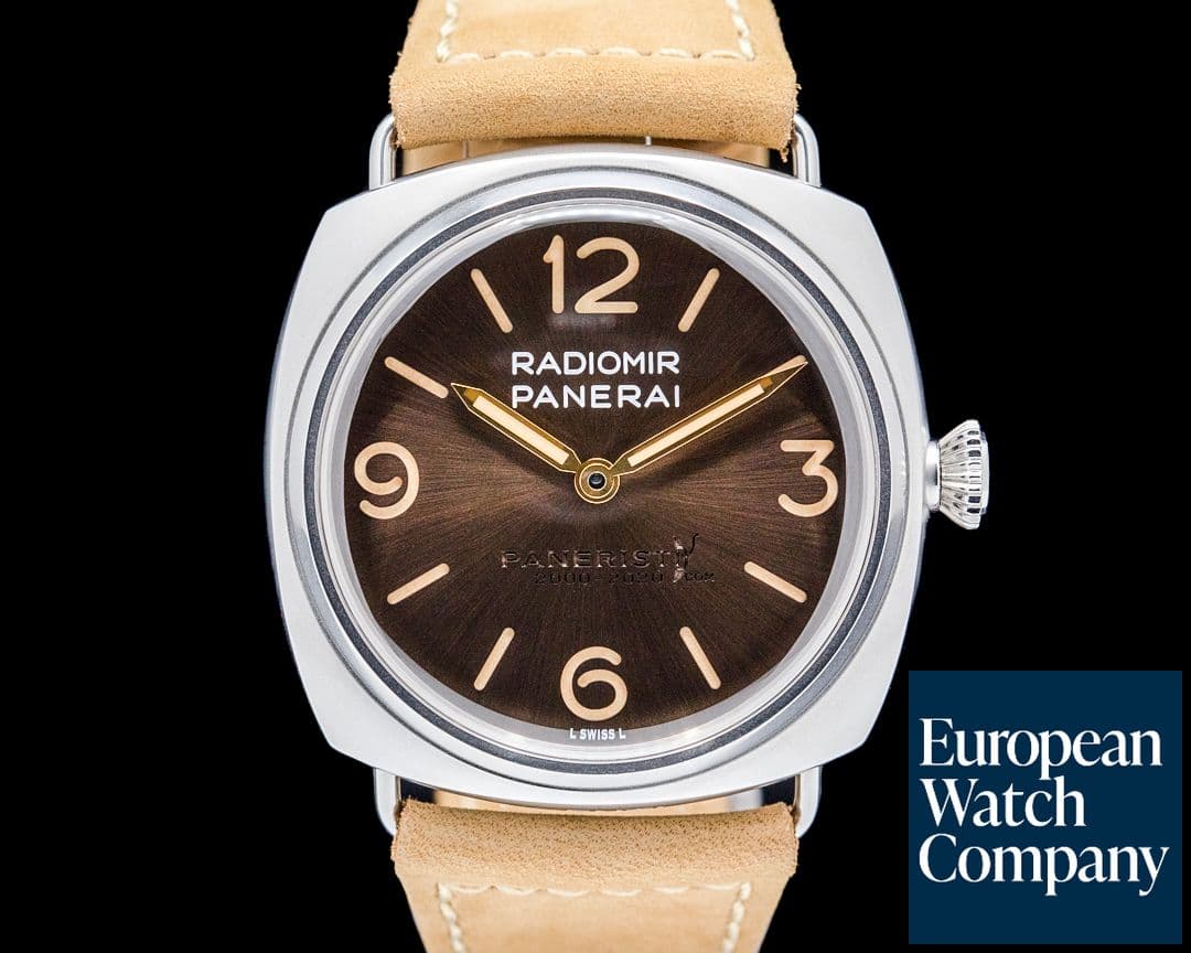 Image of Panerai PAM02020 Radiomir Venti SS Brown Dial LIMITED