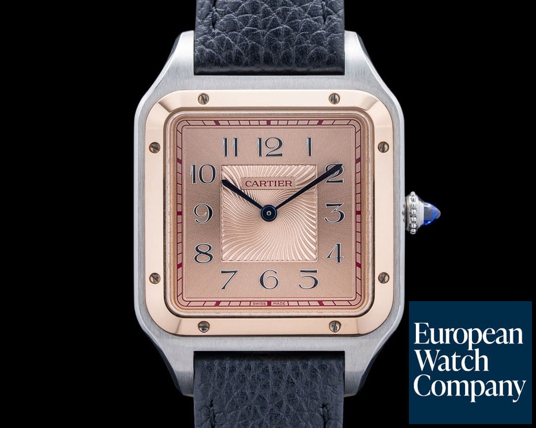 Image of Cartier W2SA0025 Santos de Cartier 18K RG Rose Gold Dial