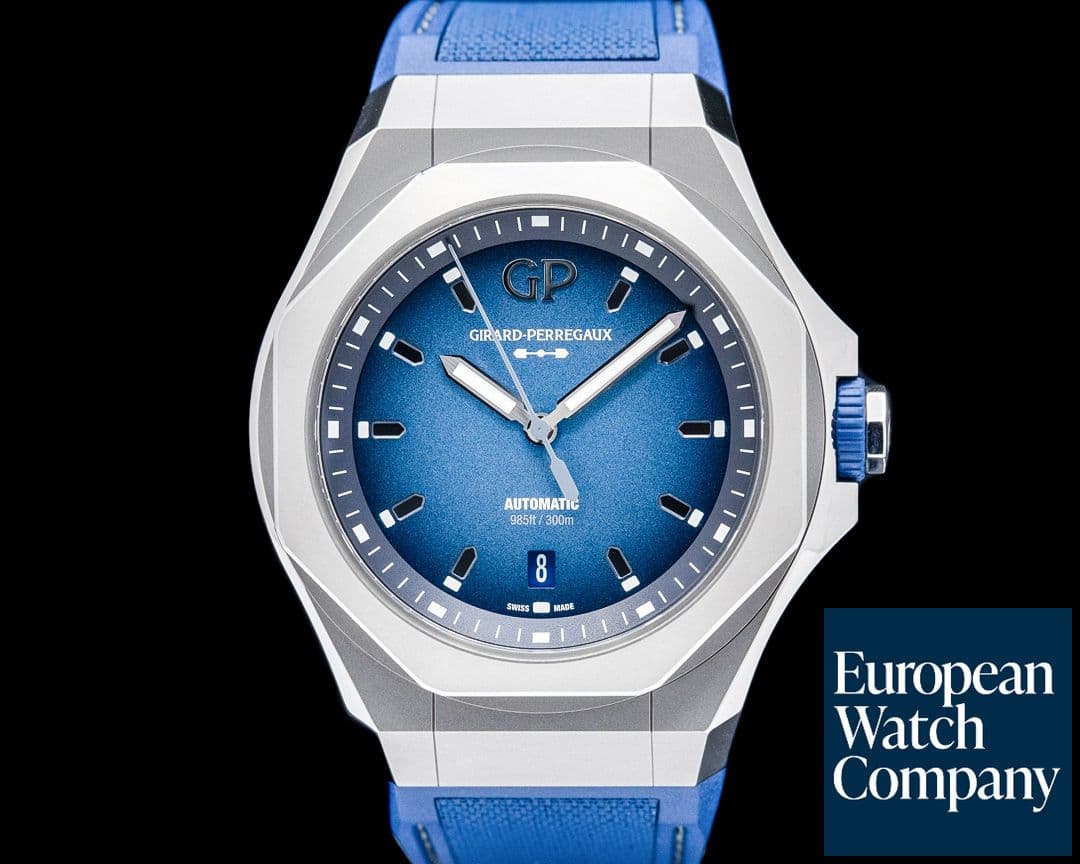 Image of Girard Perregaux Laureato Absolute Ti230 Titanium Blue Dial LIMITED