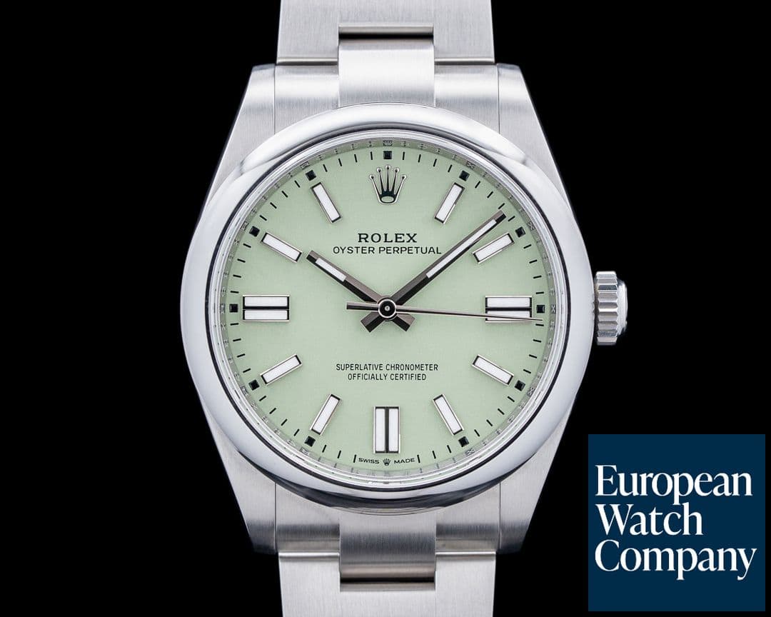 Image of Rolex 134300 Oyster Perpetual SS Green Dial 2025 UNWORN