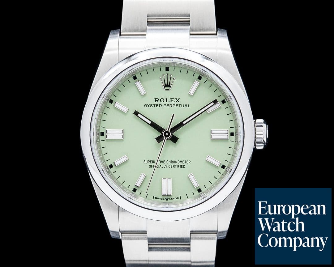 Image of Rolex 126000 Oyster Perpetual SS Green Dial 2025 UNWORN