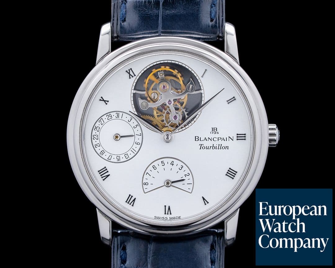 Image of Blancpain 0023 Villeret Flying Tourbillon Platinum White Dial