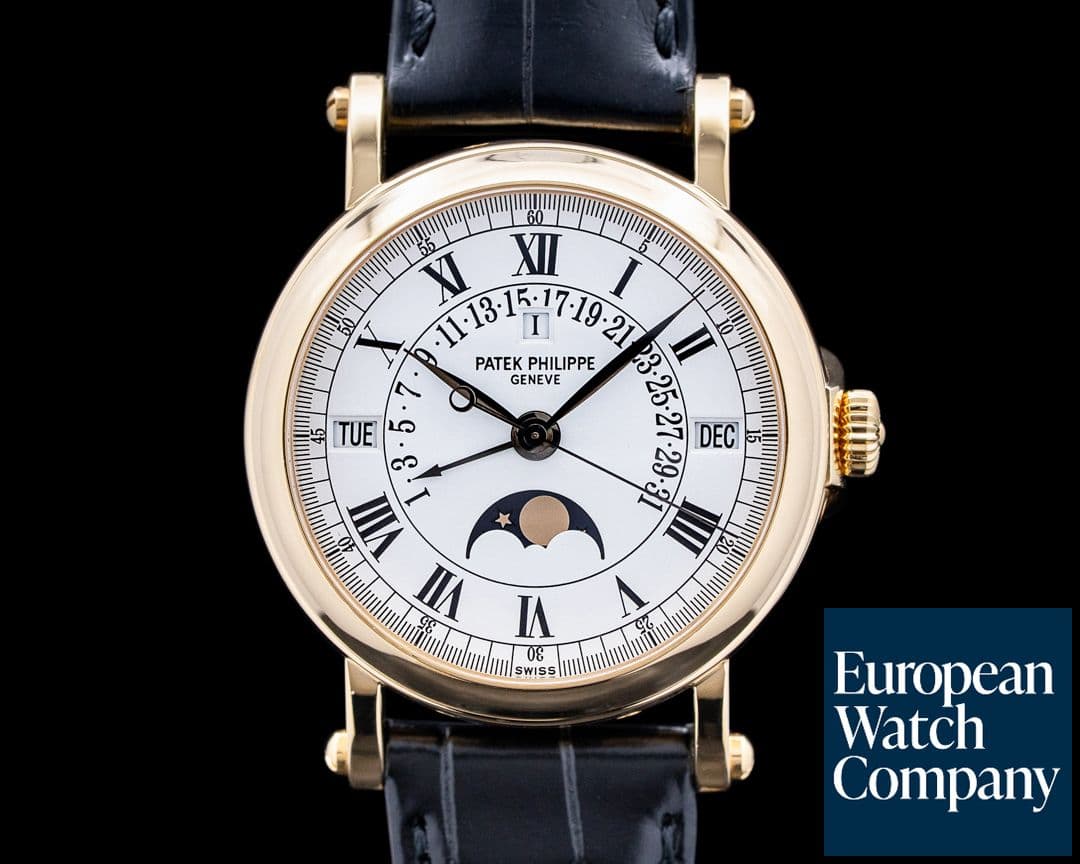 Image of Patek Philippe 5059J Perpetual Calendar Retrograde 18K Yellow Gold Silver Dial