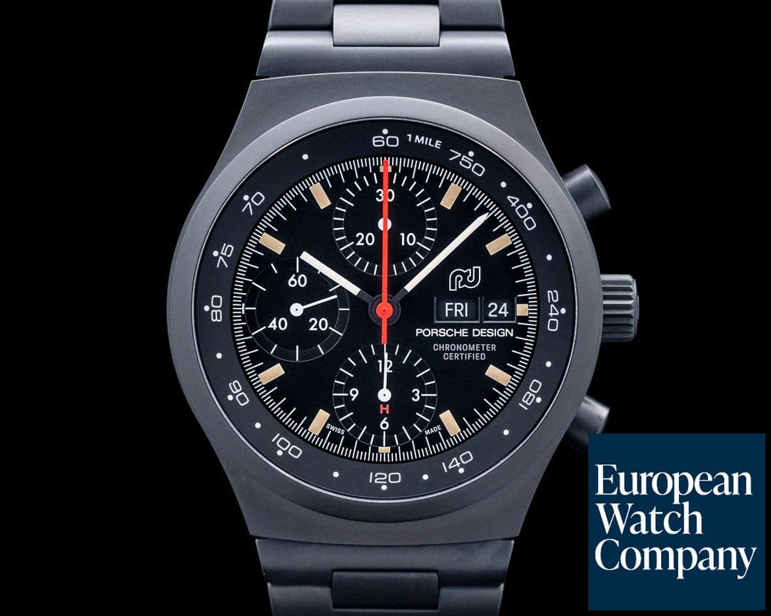 Image of Porsche Design Chronograph 1 Hodinkee Titanium Black Dial LIMITED